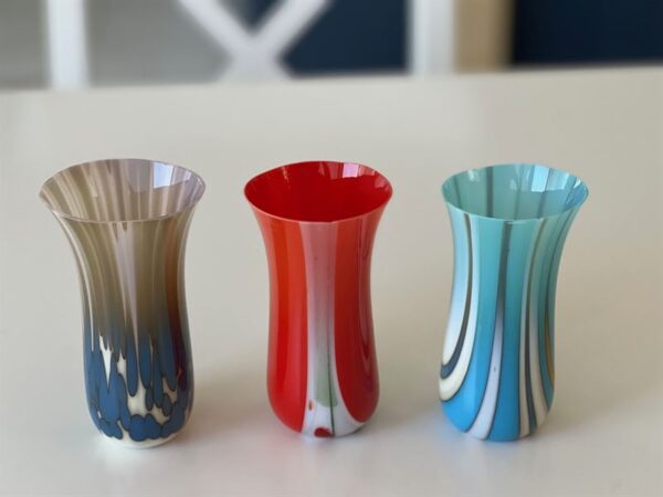 3 bud vases